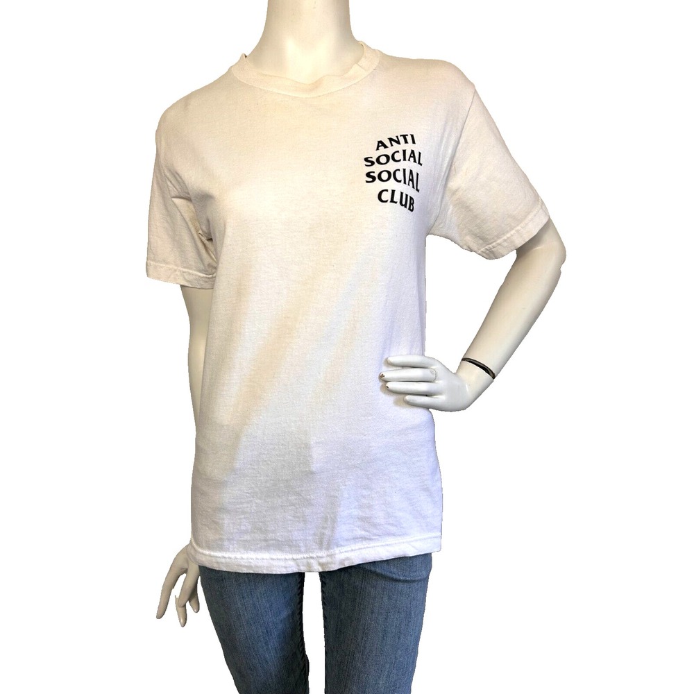 Anti Social Social Club Tee Butterfly Cherry Blossom Floral USA White Mens S